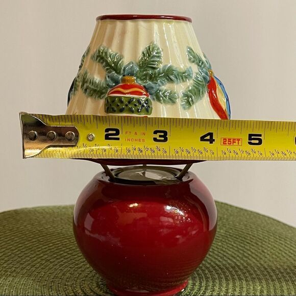 Pfaltzgraff Holiday Garland Tea Light Lamp NWT - Picture 8 of 11